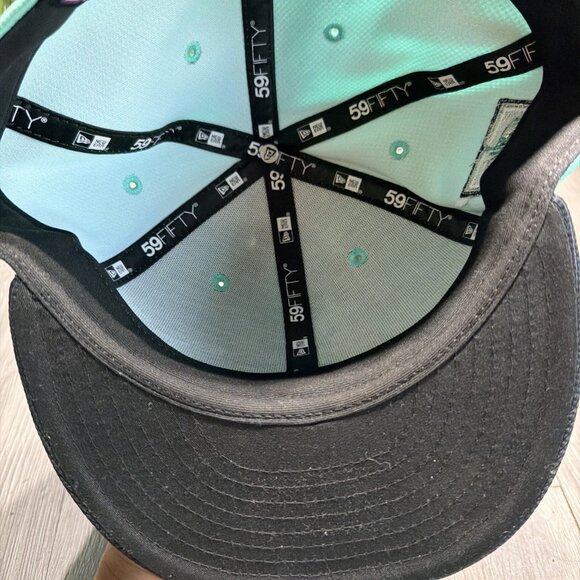 Seattle Mariners New Era 2024 Spring Training 59FIFTY Fitted Hat Aqua Navy 8 main image 7